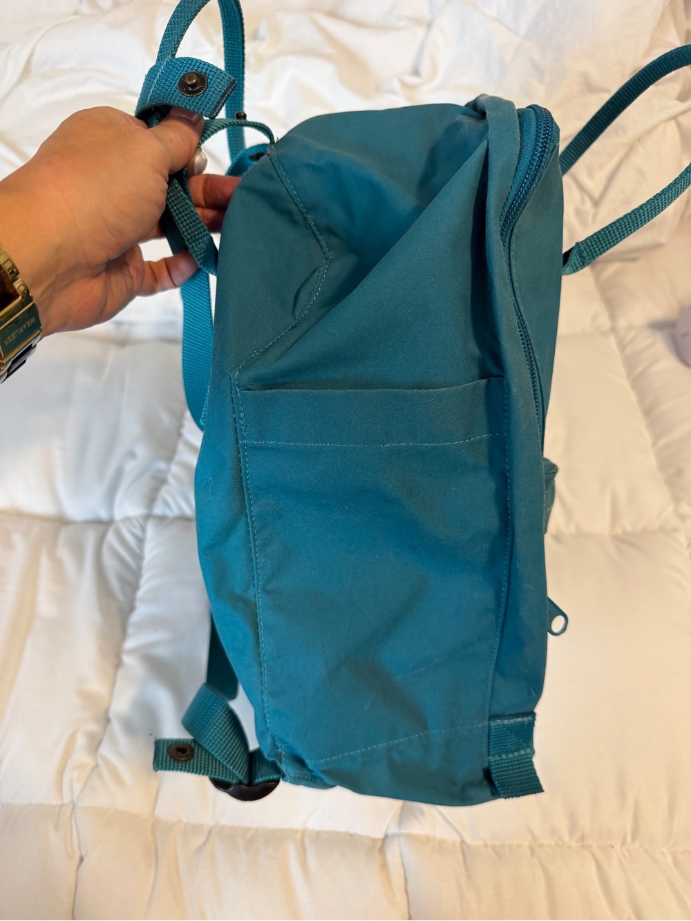 Fjallraven Kånken Backpack in Teal Blue - Picture 10 of 11